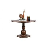 WOOOD Blanco Eettafel rond 120 cm mango walnoot